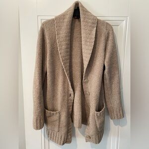 Ladies Cozy Tan Knit Cardigan Merona medium